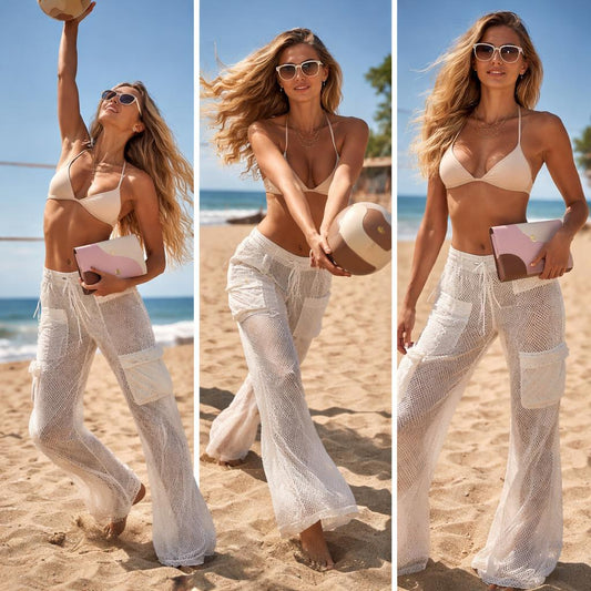 White Summer Pant with pockets