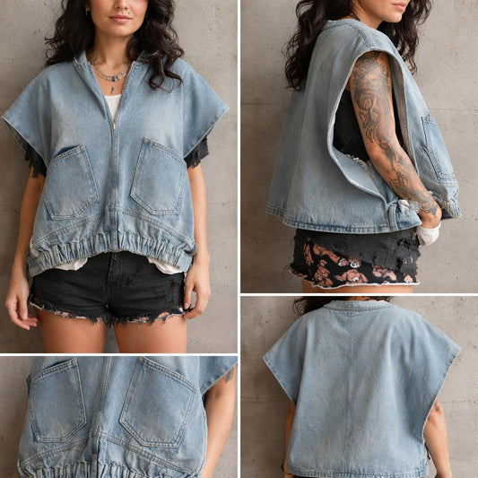 Jeans unique vest Designed Aroma Aura