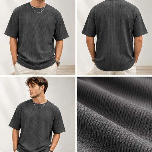 Meshed Black T shirt