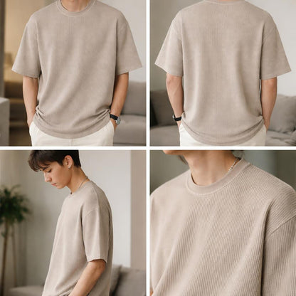 Meshed Light Brown T-Shirt