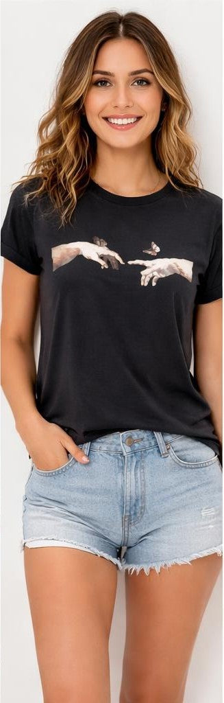 T-shirt with hands