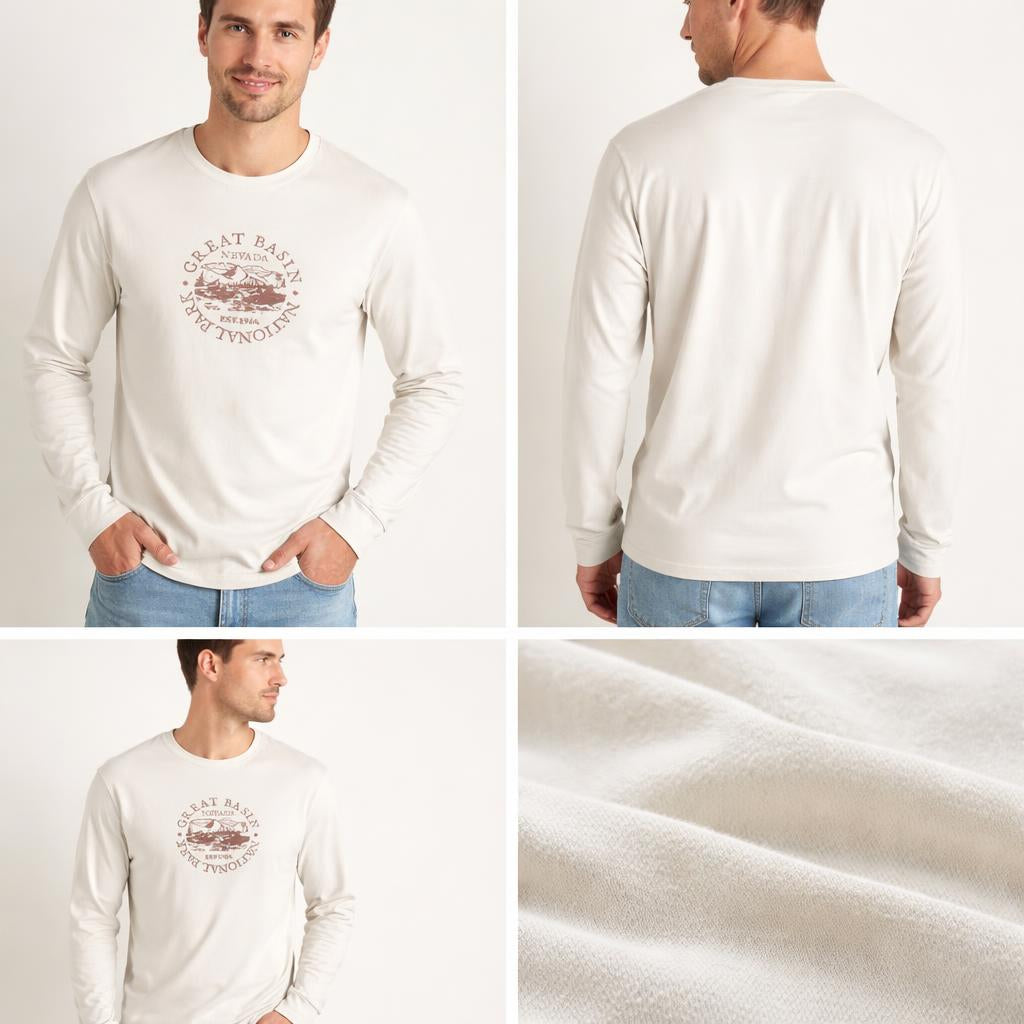 White Writing Long sleeve