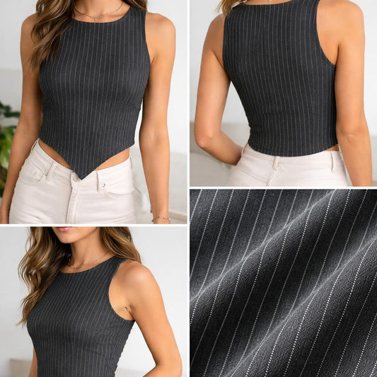 Pant and t-shirt set black with white lines